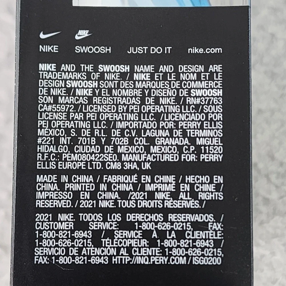 Nike Swim Active Goggle UV‎ Blocking Lens Adult 2-Pack Blue/Gray Adjustable Nose